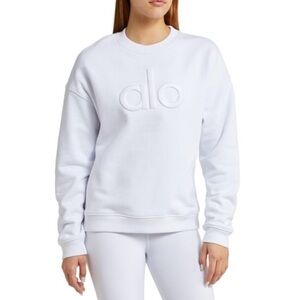 ALO Yoga Women's Classic White Sweatshirt M